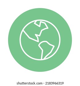 Earth planet Isolated Vector icon which can easily modify or edit

