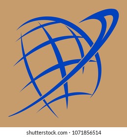 Earth planet logo