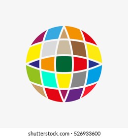 earth, planet earth, logo, vector icon, eps10