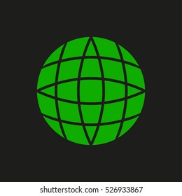 earth, planet earth, logo, vector icon, eps10