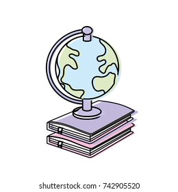earth planet map desk in notebooks