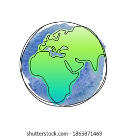 There No Planet B World Map Stock Vector (Royalty Free) 1420043057