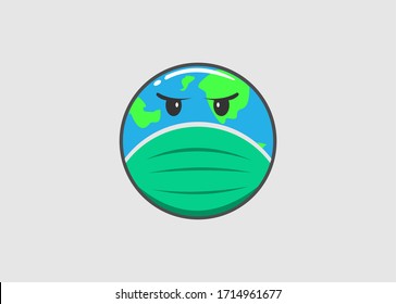 Earth Planet Sad Cry Hurts Emoji Stock Vector (Royalty Free) 1714961677 ...