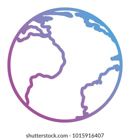 earth planet school icon vector illustration design