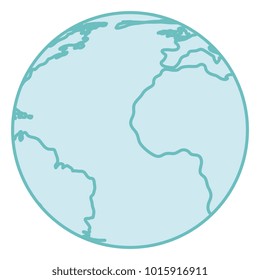 earth planet school icon vector illustration design