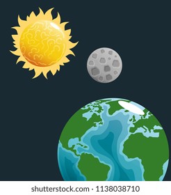 earth planet in the space
