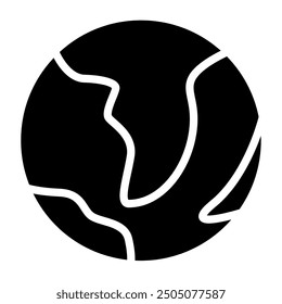Erdplaneten für Weltraumsymbol