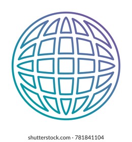 earth planet sphere icon