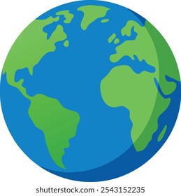 earth planet vector isolated on white background