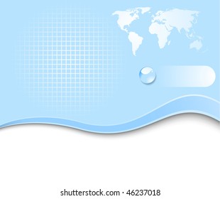 Earth planet - web banner. Vector