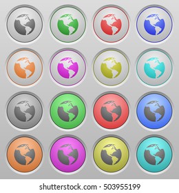 Earth plastic sunk spherical push button set