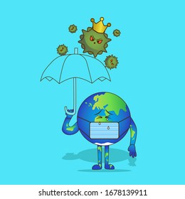 The earth is protected from bacteria