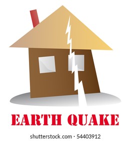 Earth quake icon vector