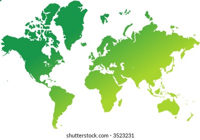 earth range map - vector -