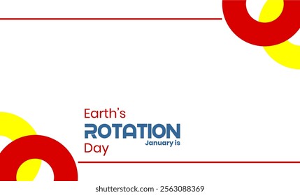 Earth Rotation Day Holiday Concept