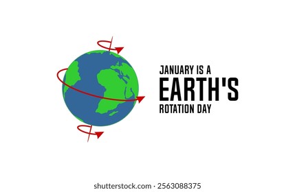 Earth Rotation Day Holiday Concept