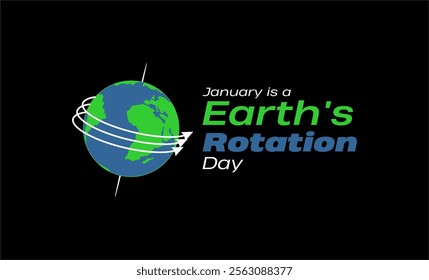 Earth Rotation Day Holiday Concept