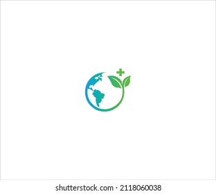 earth Safe care logo Vector design,  earth Safe symbol Omicron