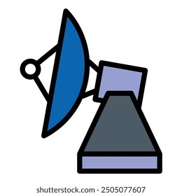 Earth Satellite for Space Icon