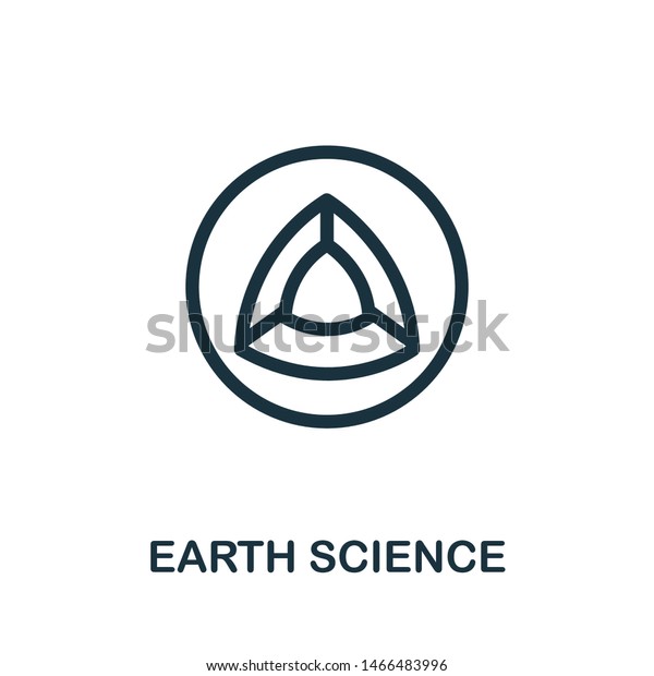 Earth Science Vector Icon Illustration Creative Science Signs