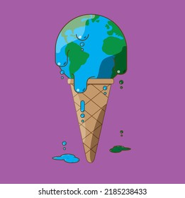 La Tierra como una cuchara de helado