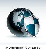earth and shield icon