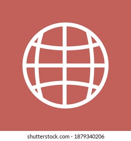 Earth sign. Flat design. Illustration.vector eps 10