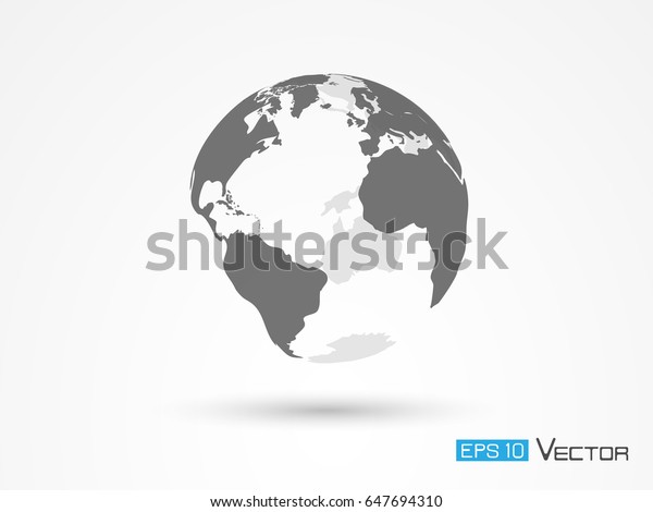 地球のシルエット のベクター画像素材 ロイヤリティフリー