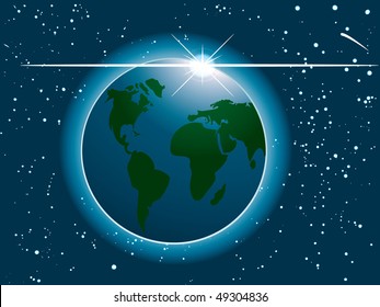 earth from space
