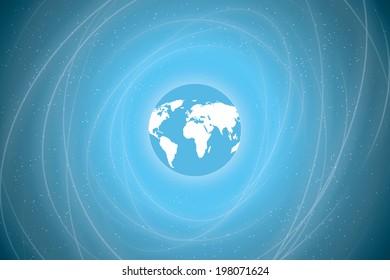 the earth in space. abstract background. view of earth from space. vector eps10