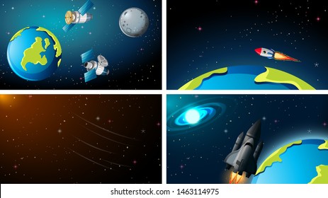 Earth Space-Hintergrundbilder