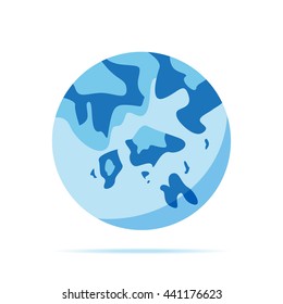 Earth sphere design. vector graphic