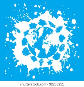 Earth splash background