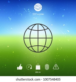 Earth symbol icon