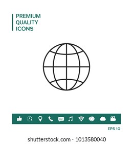Earth symbol icon