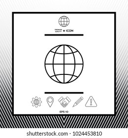 Earth symbol icon