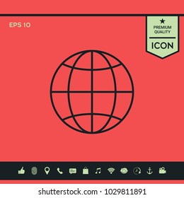 Earth symbol icon