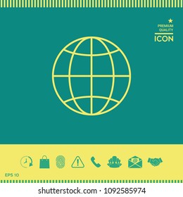 Earth symbol icon