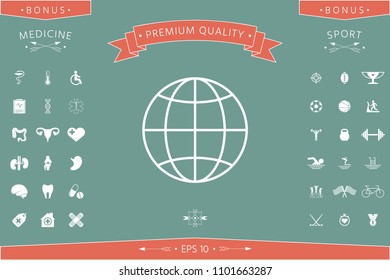 Earth symbol icon