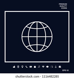Earth symbol icon