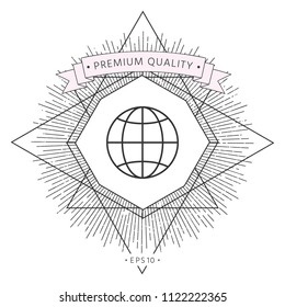 Earth symbol icon