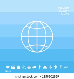Earth symbol icon