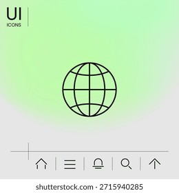 Earth symbol icon. Element for your design