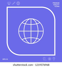 Earth symbol icon. Graphic elements for your design