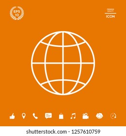 Earth symbol icon. Graphic elements for your design