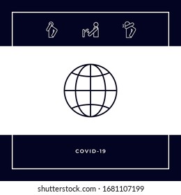 Earth symbol icon. Graphic elements for your design