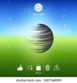Earth symbol logo