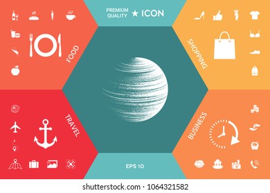 Earth symbol logo