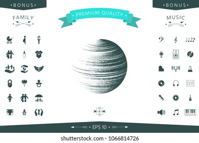 Earth symbol logo