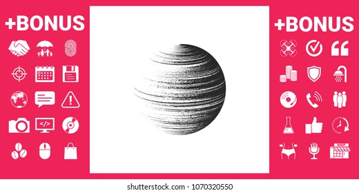 Earth symbol logo